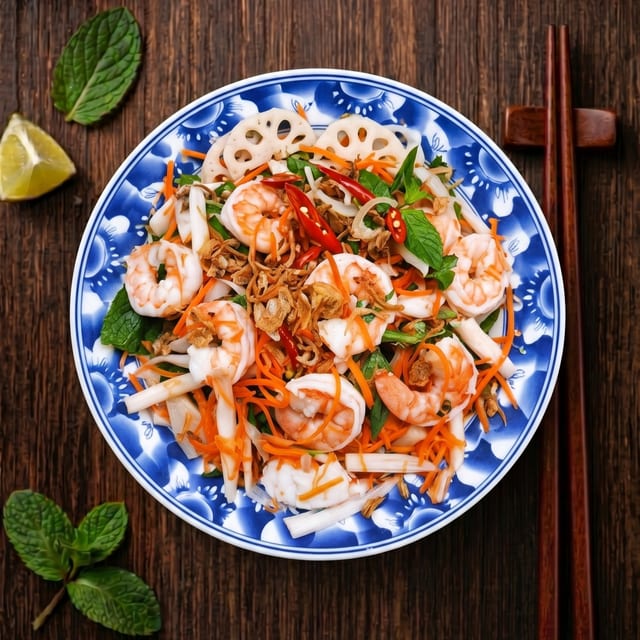 Lotus Salad with Pork & Shrimp Tray.