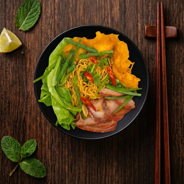 Dry Noodles with Charsiu.